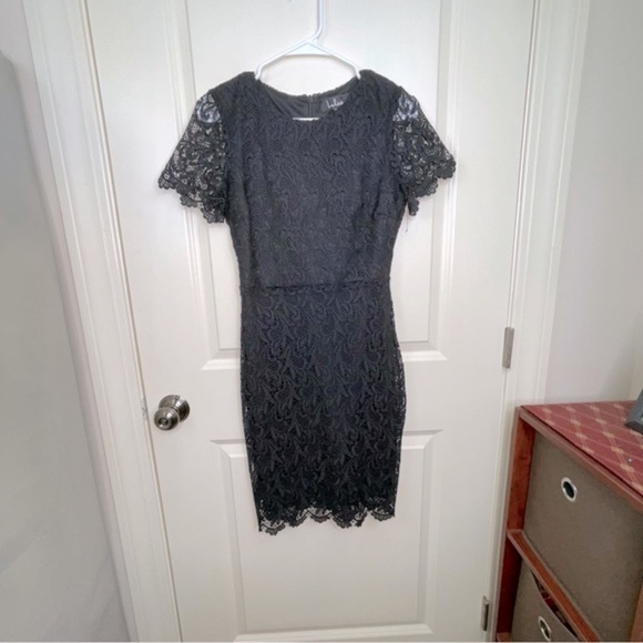 Lulu’s Quality Time Black Crochet Lace Mini Dress XS - Picture 4 of 17